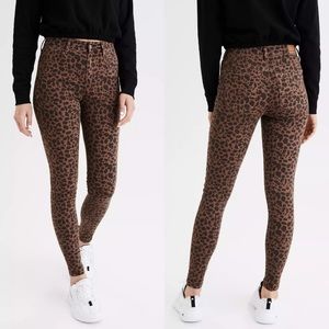 American Eagle Animal Print Jeans